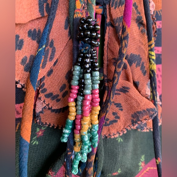 FARM RIO Mixed Leopards Jungle Long Sleeve Midi Dress (NWT) - Picture 15 of 16